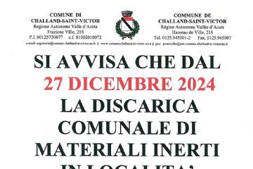 Chiusura comunale della discarica Chateau